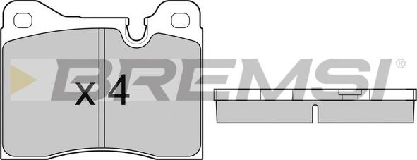 Bremsi BP2221 - Kit de plaquettes de frein, frein à disque cwaw.fr