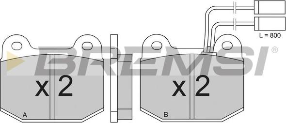 Bremsi BP2274 - Kit de plaquettes de frein, frein à disque cwaw.fr