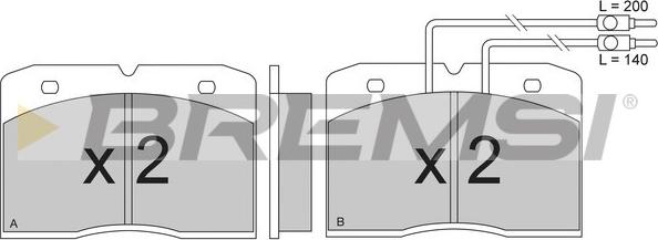 Bremsi BP2275 - Kit de plaquettes de frein, frein à disque cwaw.fr