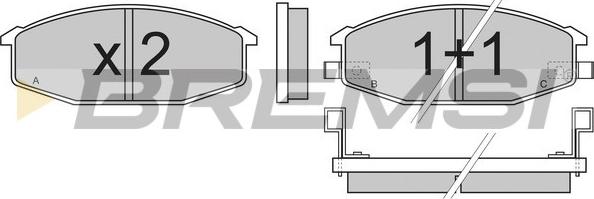 Bremsi BP2273 - Kit de plaquettes de frein, frein à disque cwaw.fr