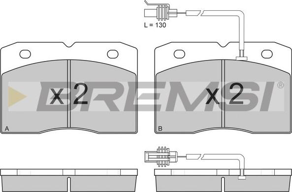 Bremsi BP2744 - Kit de plaquettes de frein, frein à disque cwaw.fr