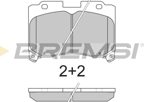 Bremsi BP2740 - Kit de plaquettes de frein, frein à disque cwaw.fr