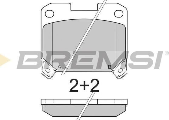 Bremsi BP2741 - Kit de plaquettes de frein, frein à disque cwaw.fr