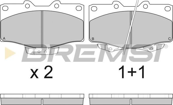 Bremsi BP2748 - Kit de plaquettes de frein, frein à disque cwaw.fr