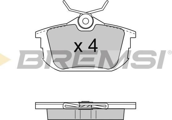 Bremsi BP2742 - Kit de plaquettes de frein, frein à disque cwaw.fr