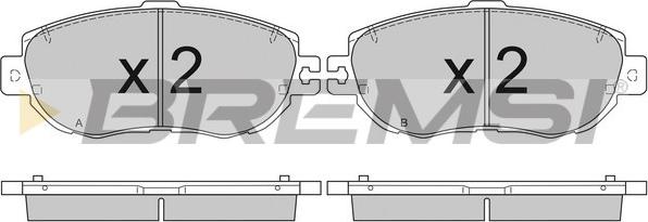 Bremsi BP2754 - Kit de plaquettes de frein, frein à disque cwaw.fr