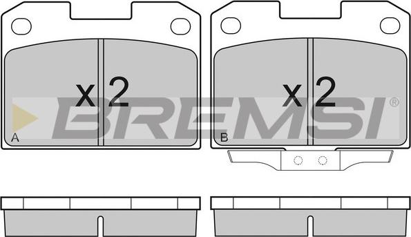 Bremsi BP2755 - Kit de plaquettes de frein, frein à disque cwaw.fr