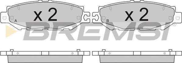 Bremsi BP2753 - Kit de plaquettes de frein, frein à disque cwaw.fr