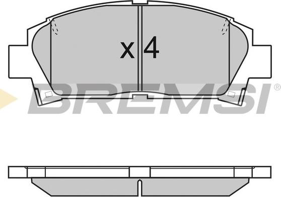 Bremsi BP2752 - Kit de plaquettes de frein, frein à disque cwaw.fr