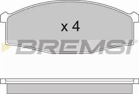 Bremsi BP2757 - Kit de plaquettes de frein, frein à disque cwaw.fr