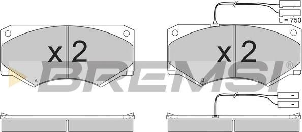 Bremsi BP2769 - Kit de plaquettes de frein, frein à disque cwaw.fr