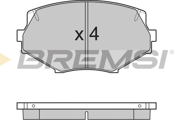 Bremsi BP2760 - Kit de plaquettes de frein, frein à disque cwaw.fr