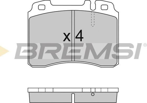 Bremsi BP2709 - Kit de plaquettes de frein, frein à disque cwaw.fr