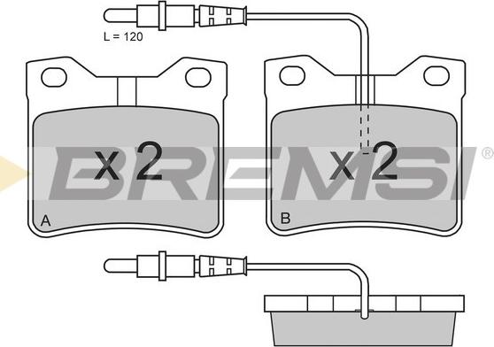 Bremsi BP2705 - Kit de plaquettes de frein, frein à disque cwaw.fr