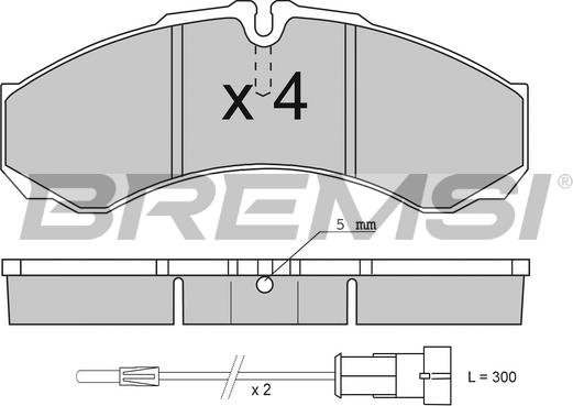 Bremsi BP2706 - Kit de plaquettes de frein, frein à disque cwaw.fr