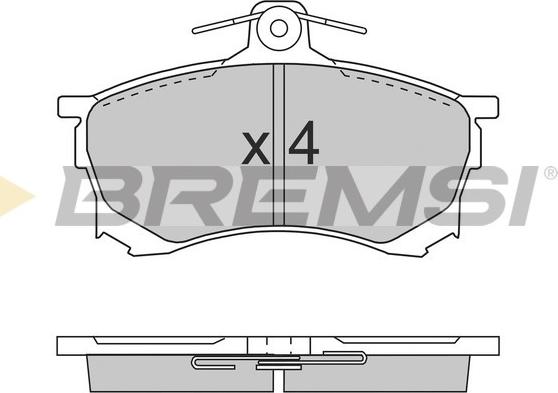 Bremsi BP2700 - Kit de plaquettes de frein, frein à disque cwaw.fr