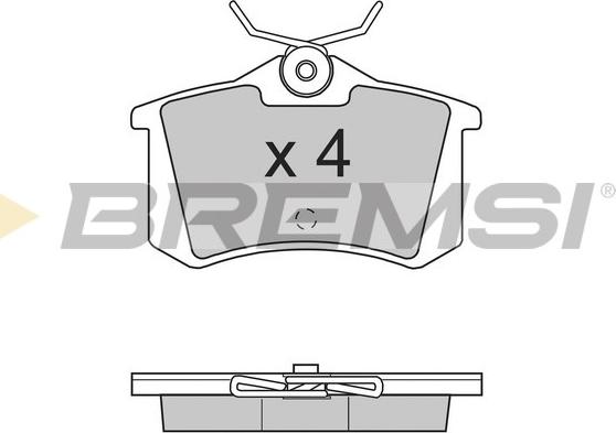 Bremsi BP2701 - Kit de plaquettes de frein, frein à disque cwaw.fr