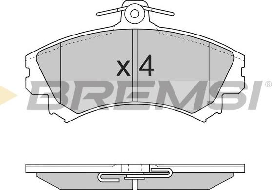 Bremsi BP2702 - Kit de plaquettes de frein, frein à disque cwaw.fr