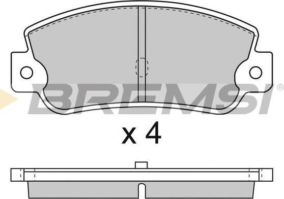 Bremsi BP2714 - Kit de plaquettes de frein, frein à disque cwaw.fr