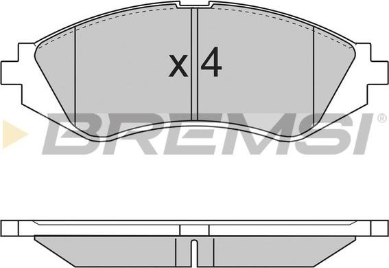 Bremsi BP2718 - Kit de plaquettes de frein, frein à disque cwaw.fr