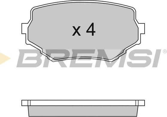 Bremsi BP2713 - Kit de plaquettes de frein, frein à disque cwaw.fr