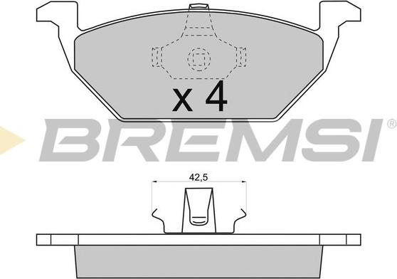 Bremsi BP2712 - Kit de plaquettes de frein, frein à disque cwaw.fr