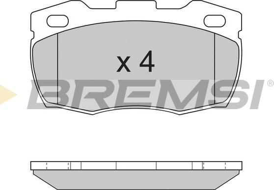 Bremsi BP2717 - Kit de plaquettes de frein, frein à disque cwaw.fr