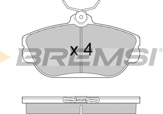 Bremsi BP2783 - Kit de plaquettes de frein, frein à disque cwaw.fr