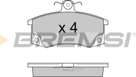 Bremsi BP2735 - Kit de plaquettes de frein, frein à disque cwaw.fr