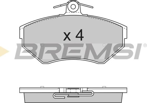 Bremsi BP2730 - Kit de plaquettes de frein, frein à disque cwaw.fr