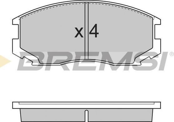 Bremsi BP2732 - Kit de plaquettes de frein, frein à disque cwaw.fr