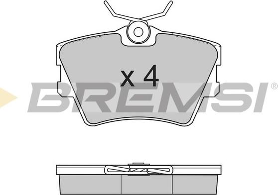 Bremsi BP2724 - Kit de plaquettes de frein, frein à disque cwaw.fr