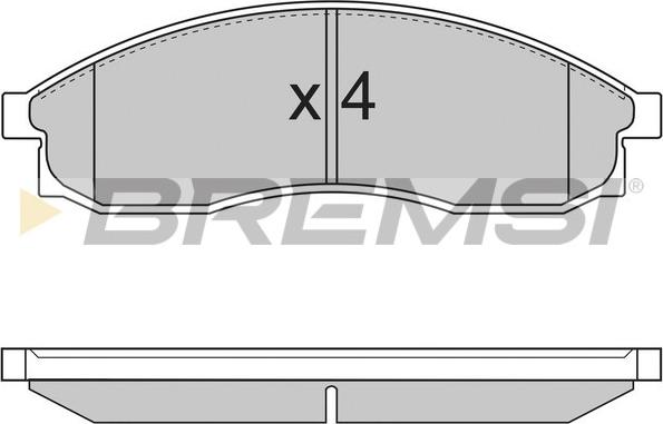 Bremsi BP2726 - Kit de plaquettes de frein, frein à disque cwaw.fr