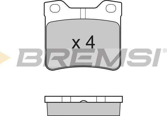 Bremsi BP2728 - Kit de plaquettes de frein, frein à disque cwaw.fr