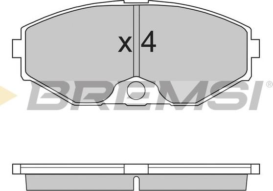 Bremsi BP2722 - Kit de plaquettes de frein, frein à disque cwaw.fr