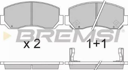 Bremsi BP2727 - Kit de plaquettes de frein, frein à disque cwaw.fr