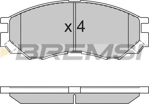 Bremsi BP2775 - Kit de plaquettes de frein, frein à disque cwaw.fr