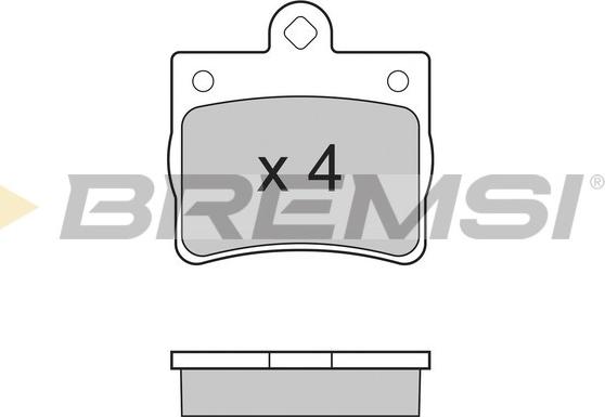 Bremsi BP2771 - Kit de plaquettes de frein, frein à disque cwaw.fr