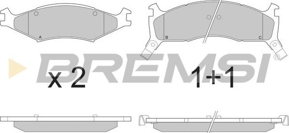 Bremsi BP2772 - Kit de plaquettes de frein, frein à disque cwaw.fr