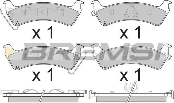 Bremsi BP2777 - Kit de plaquettes de frein, frein à disque cwaw.fr