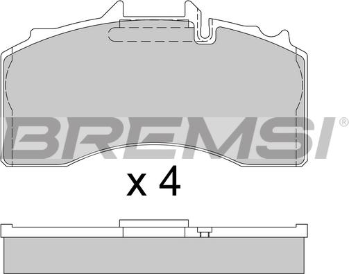 Bremsi BP7340 - Kit de plaquettes de frein, frein à disque cwaw.fr