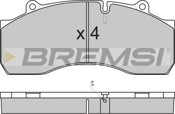 Bremsi BP7308 - Kit de plaquettes de frein, frein à disque cwaw.fr