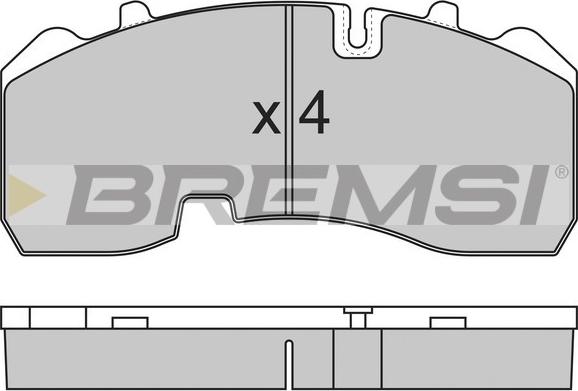 Bremsi BP7315 - Kit de plaquettes de frein, frein à disque cwaw.fr