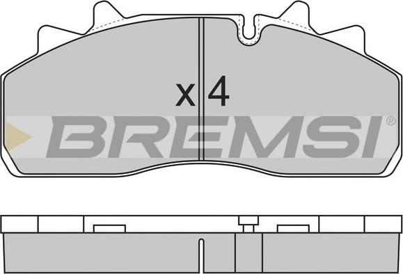 Bremsi BP7318 - Kit de plaquettes de frein, frein à disque cwaw.fr