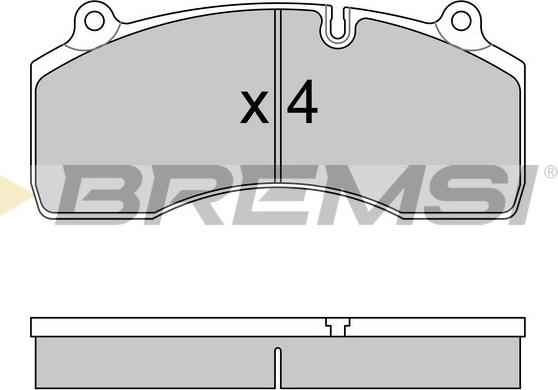 Bremsi BP7333 - Kit de plaquettes de frein, frein à disque cwaw.fr