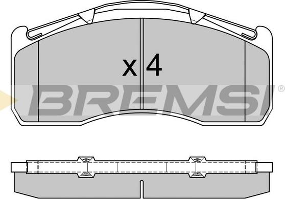 Bremsi BP7332 - Kit de plaquettes de frein, frein à disque cwaw.fr