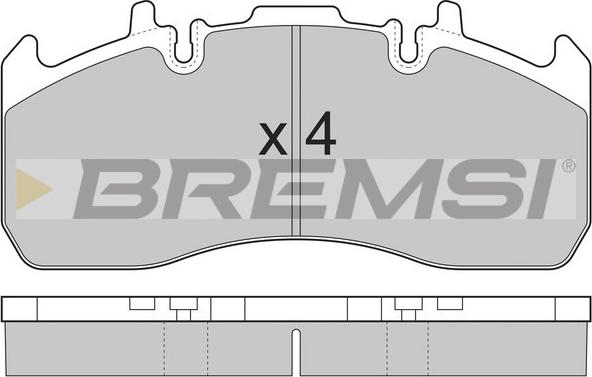 Bremsi BP7324 - Kit de plaquettes de frein, frein à disque cwaw.fr