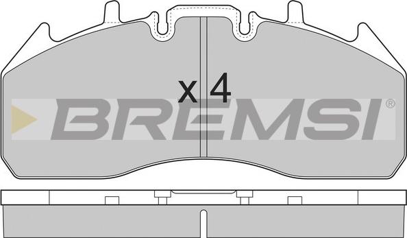 Bremsi BP7326 - Kit de plaquettes de frein, frein à disque cwaw.fr