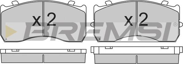 Bremsi BP7321 - Kit de plaquettes de frein, frein à disque cwaw.fr