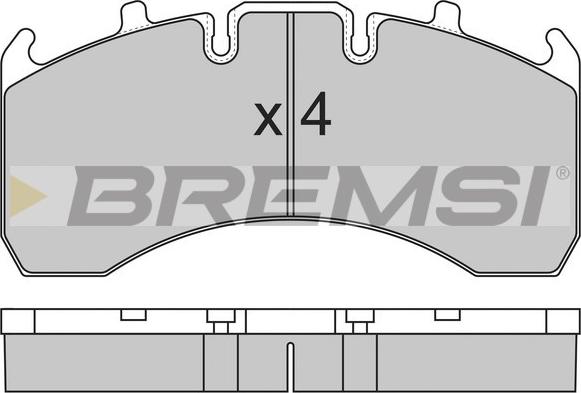 Bremsi BP7323 - Kit de plaquettes de frein, frein à disque cwaw.fr